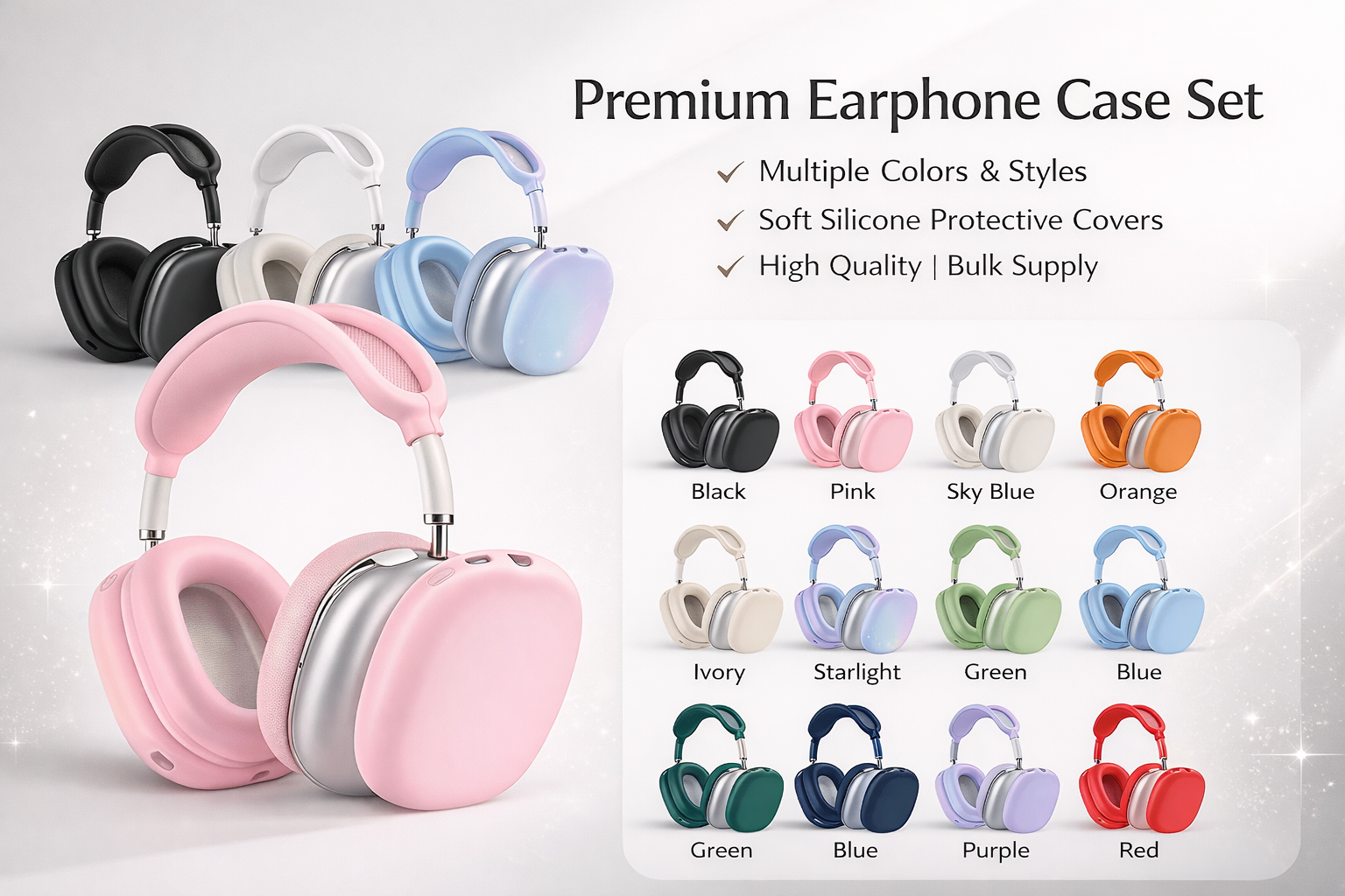 Max 2 Silicone Protective Case Set / Multi-Color / Full Coverage / 1 PC = 30 Sets / High Quality | Fast Shipping
