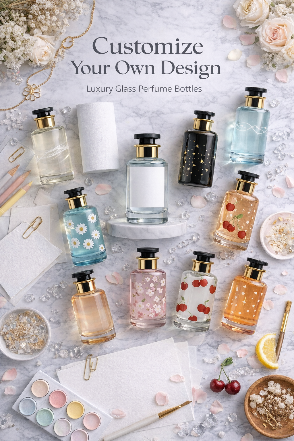 Customizable Premium Luxury Glass Bottle – Luxury Design