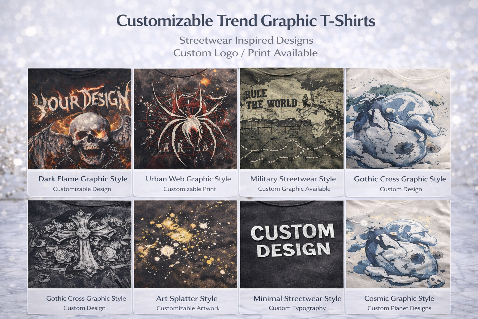 Custom Streetwear Graphic T-Shirts OEM / Private Label / Bulk Supply