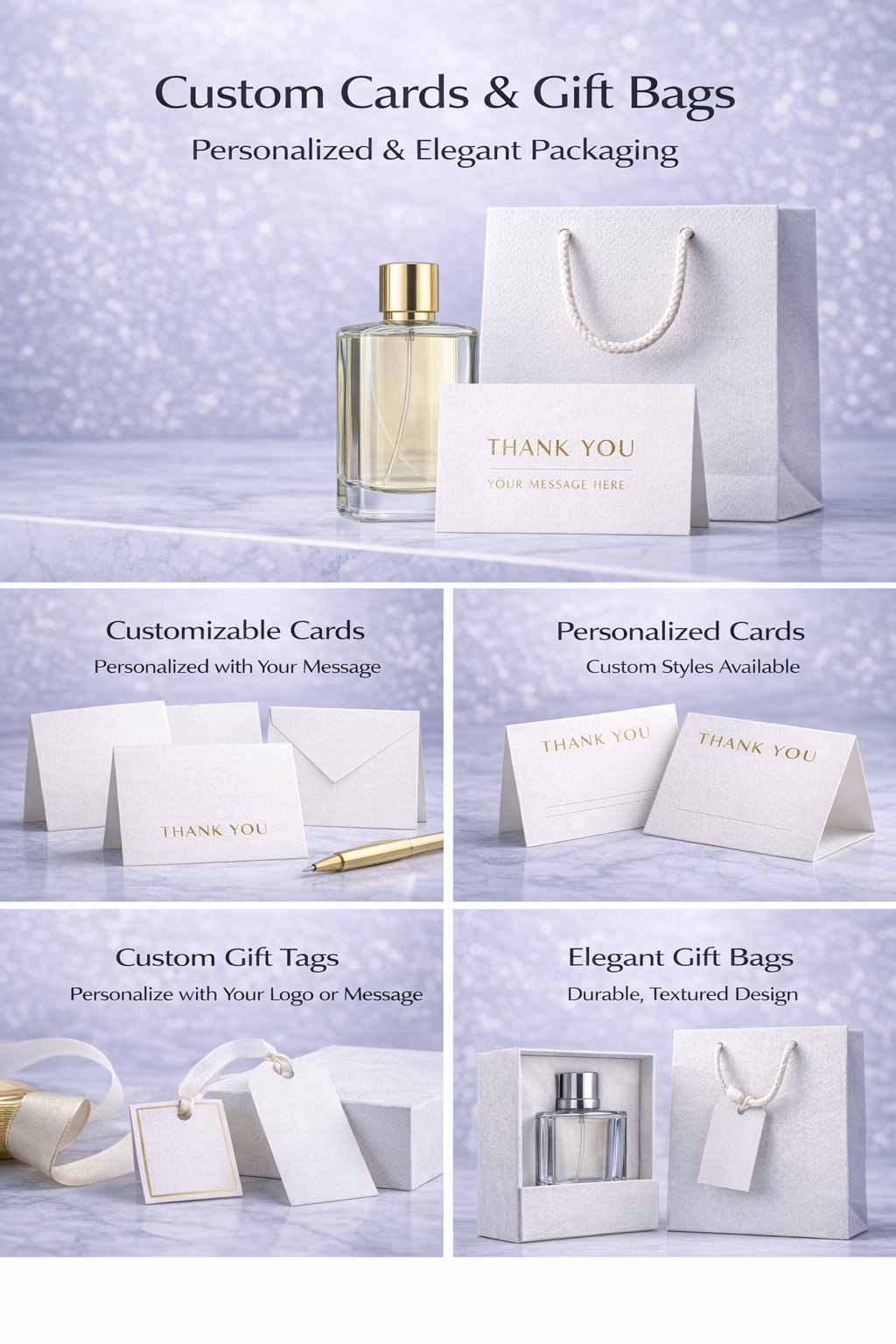 Customizable Premium Glass Perfume Bottle – Standard Design