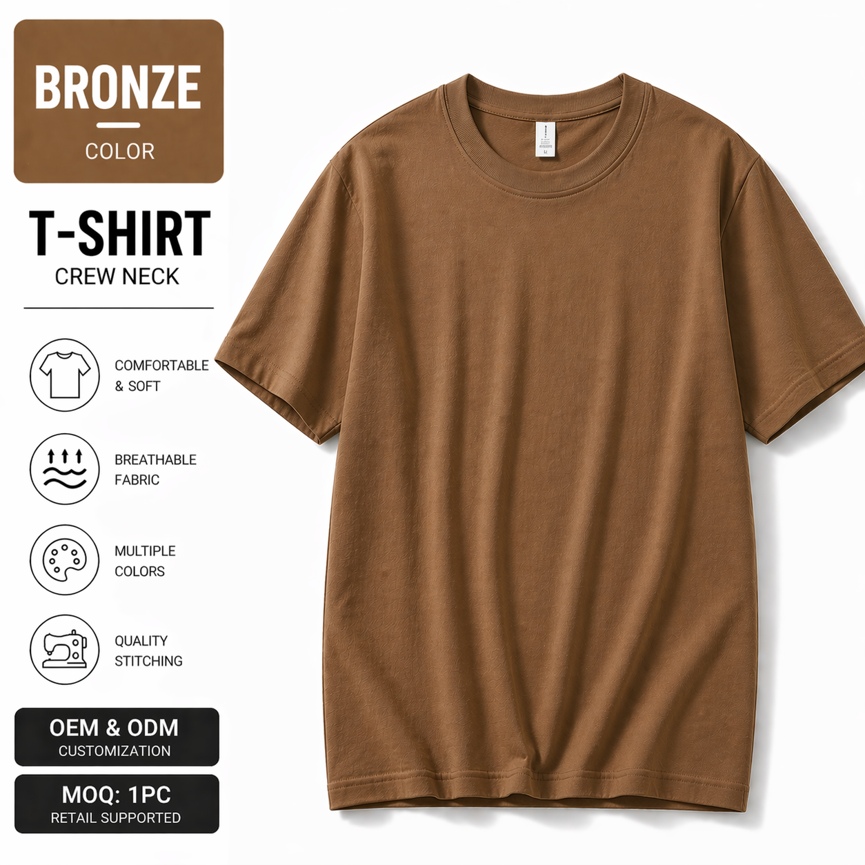 Premium 3-Pack T-Shirts / Unisex Cotton Tee / Multiple Colors / 1 PC = 3 T-Shirts / OEM & ODM Available / High Quality | Fast Shipping / Wholesale & Retail