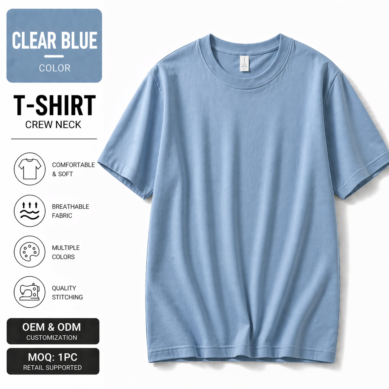 Premium 3-Pack T-Shirts / Unisex Cotton Tee / Multiple Colors / 1 PC = 3 T-Shirts / OEM & ODM Available / High Quality | Fast Shipping / Wholesale & Retail
