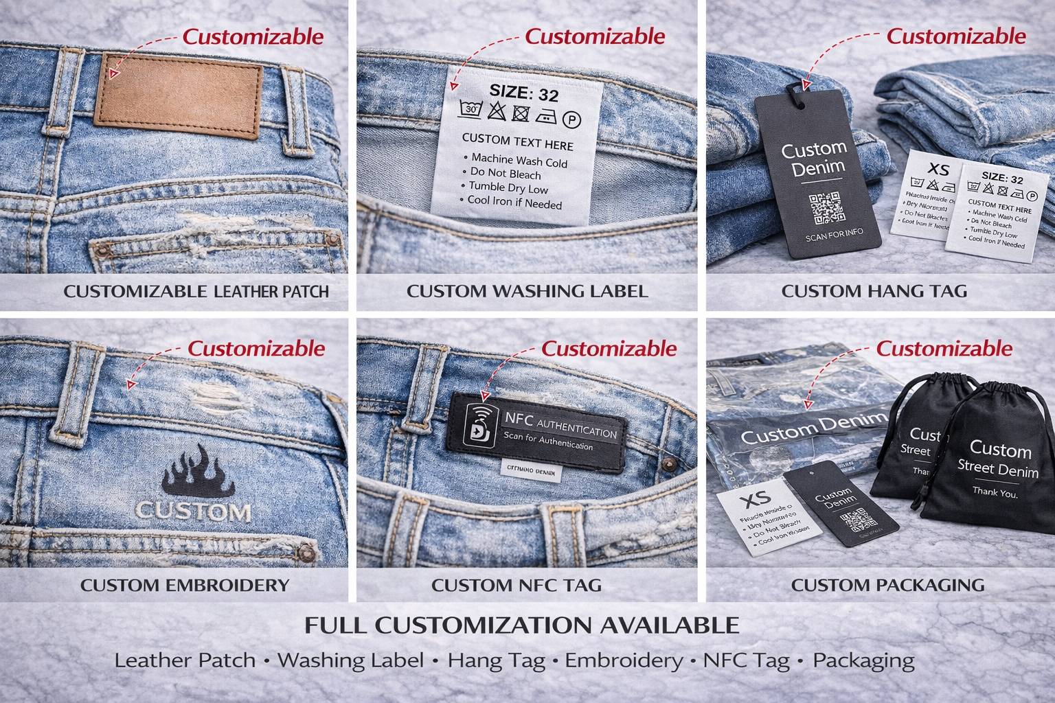 Premium Distressed Street Denim (Customizable)