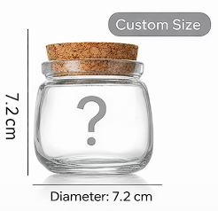 Clear Storage Jars with Cork Lid / 70ML–200ML / Bulk Pack / Premium Glass / High Quality | Fast Shipping