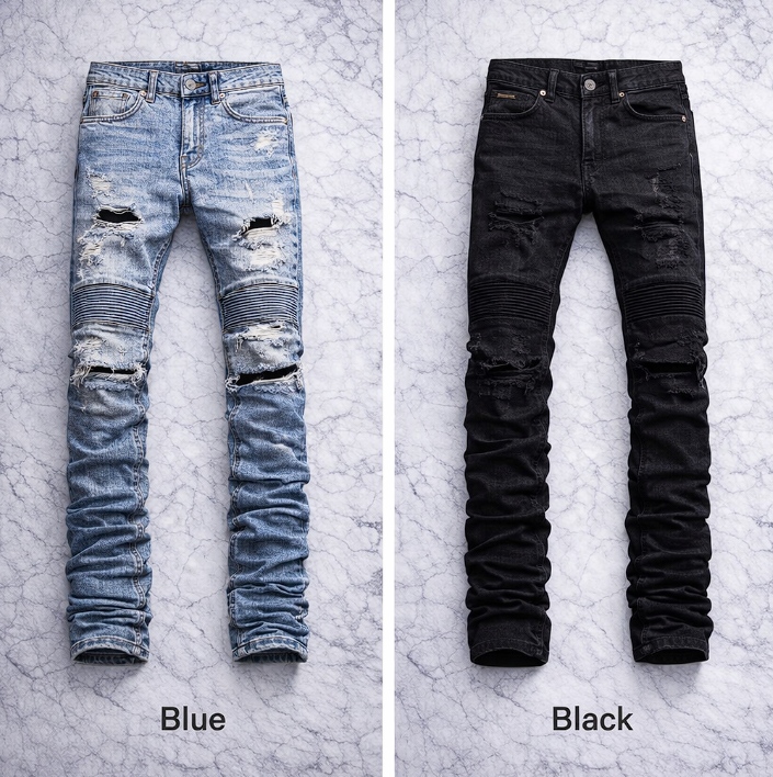 Premium Distressed Street Denim (Customizable)